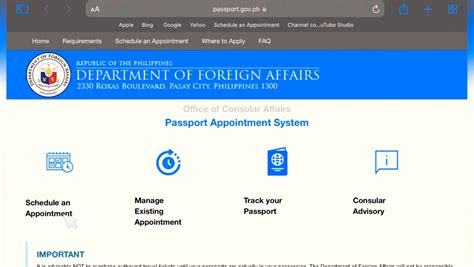 www.passport.gov.ph and schedule your appointment|Online Passport Application System.